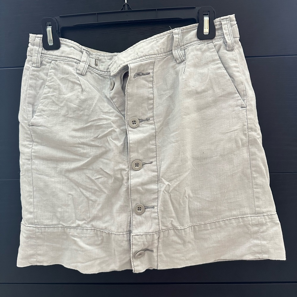 Anthropologie, Paper Boy, Button Jean Skirt, Light Blue, Size 4